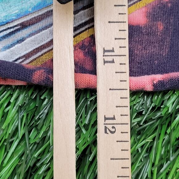 Vintage Quiksilver Cropped Shirt Women Medium 19x11 Bleached - Picture 5 of 14